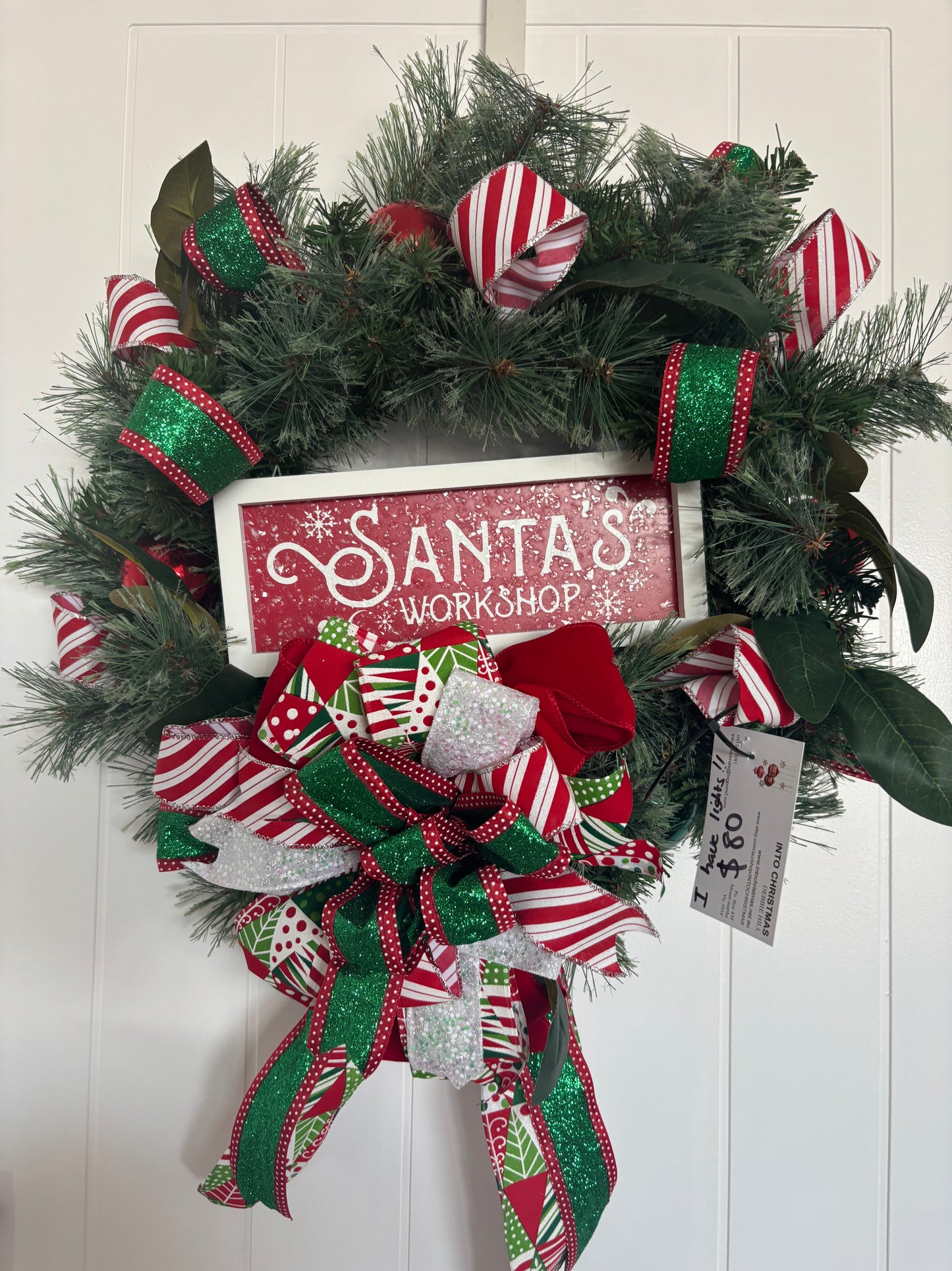 Santa's workshop pine wreath