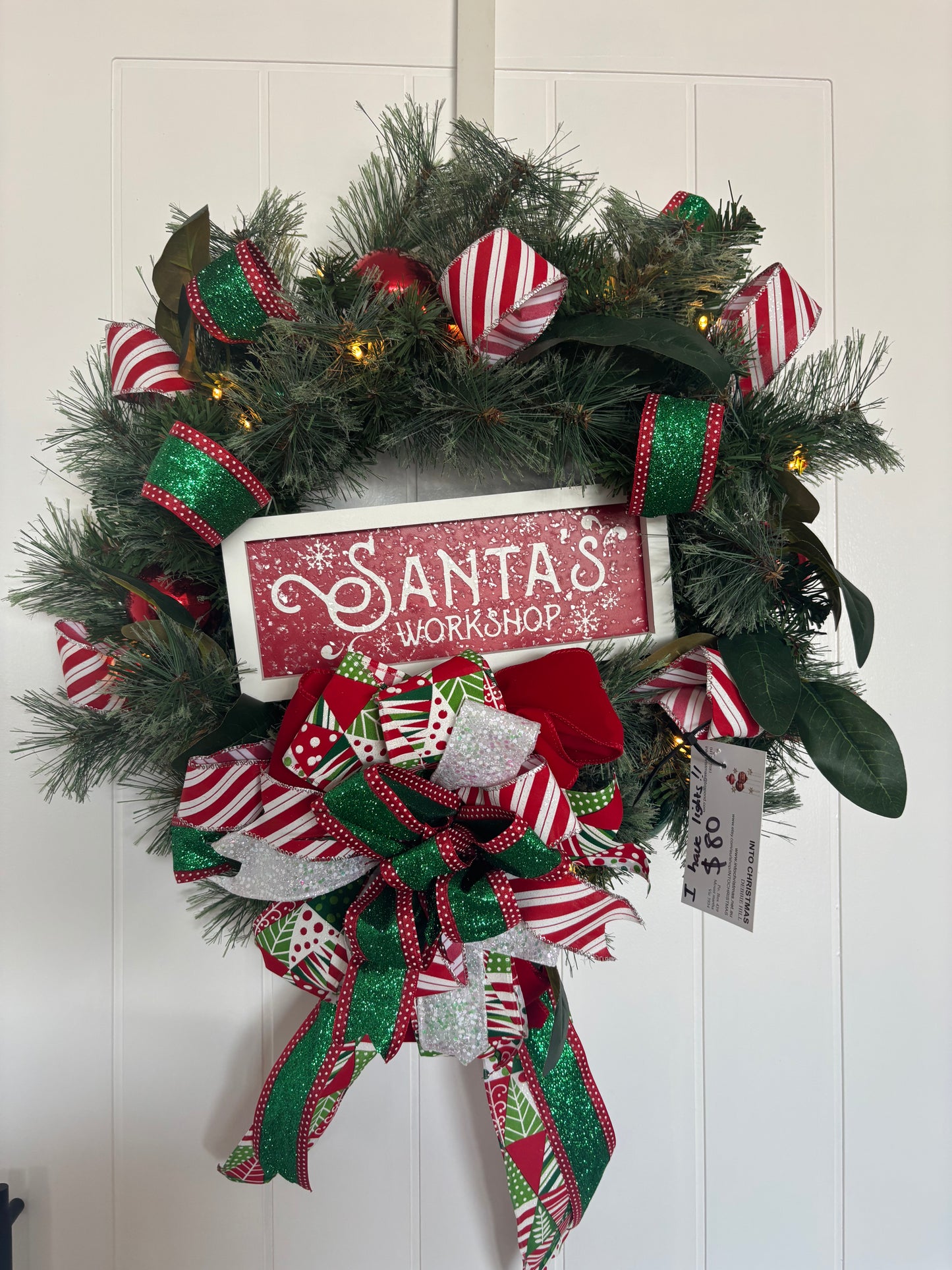 Santa's workshop pine wreath