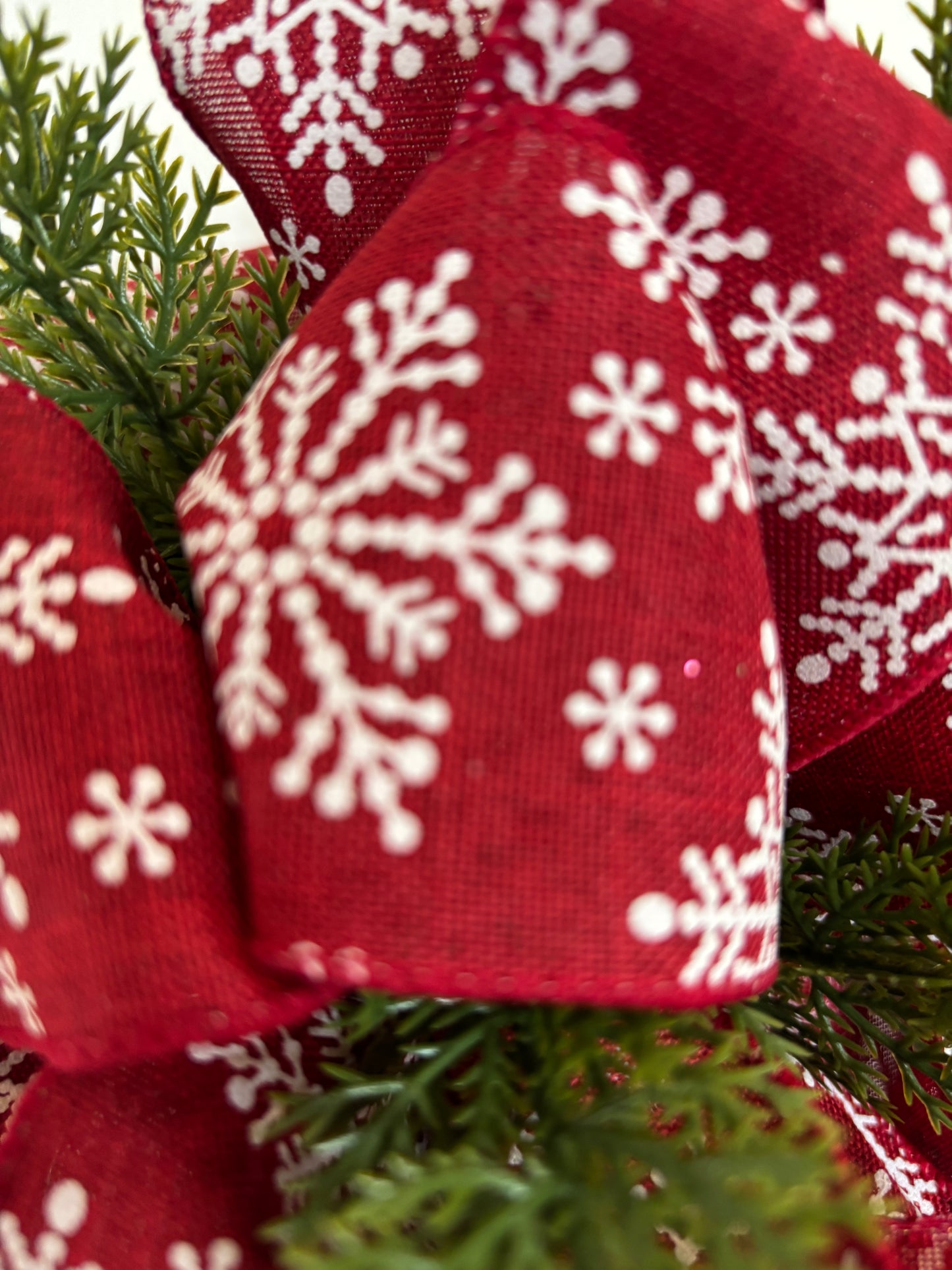 Let it Snow Faux Blackboard (red bow)