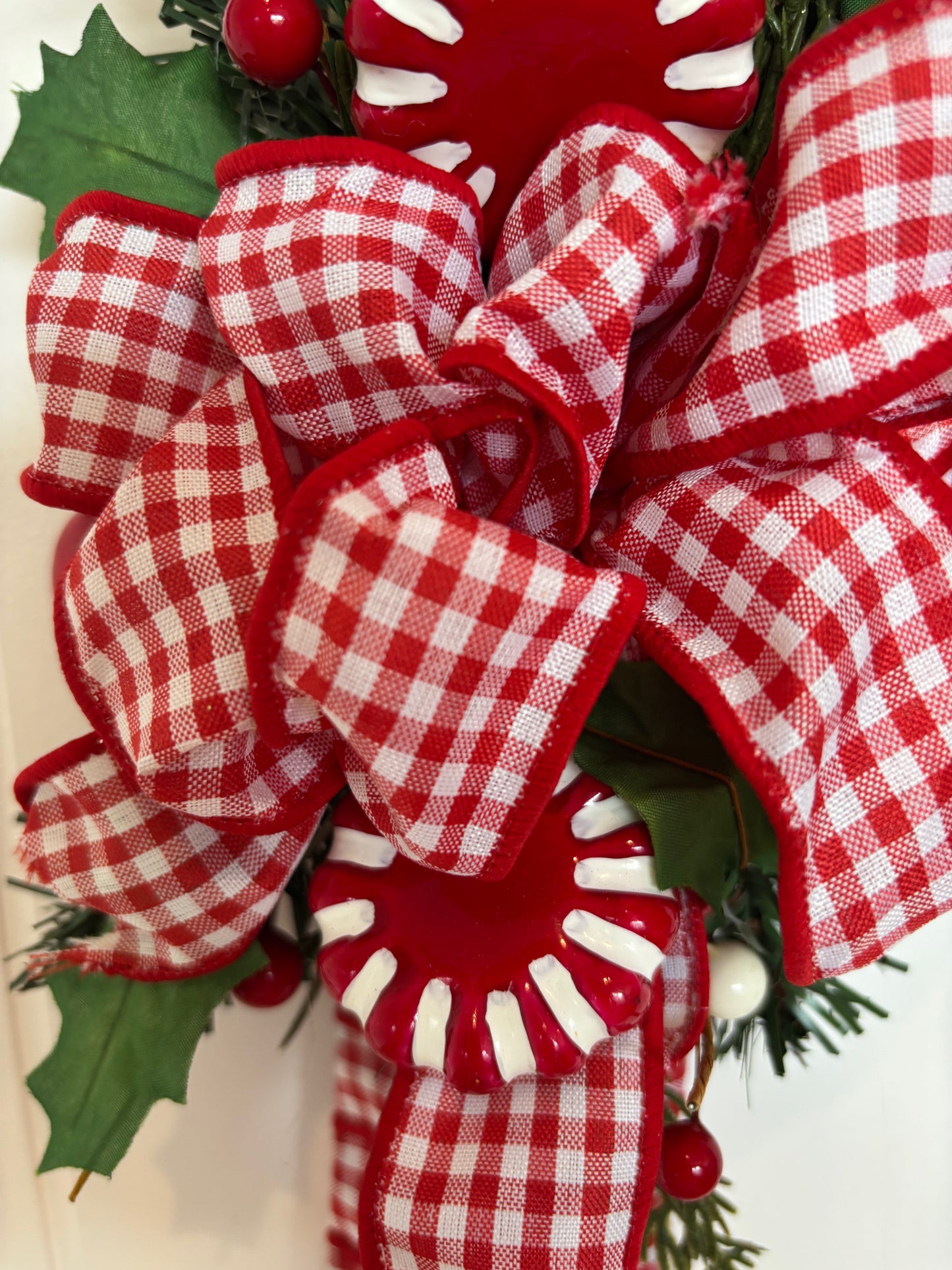 Gingham Red/White Candycane