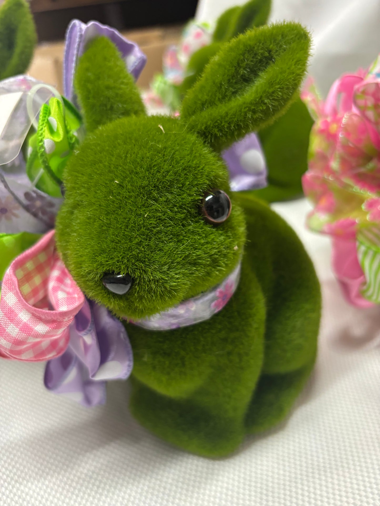 Assorted Flocked Bunnies-sold individual